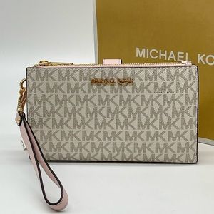 Michael Kors Large Double Zip Wallet Wristlet